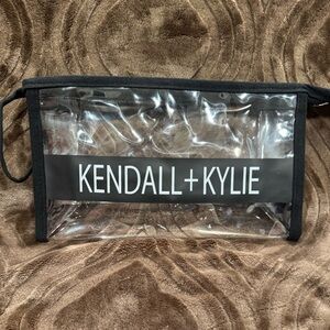 Kendall + Kylie Clear Cosmetic Bag. NWOT